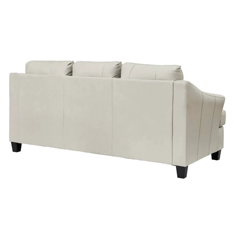 Sofa en cuir blanc coconut - Genoa