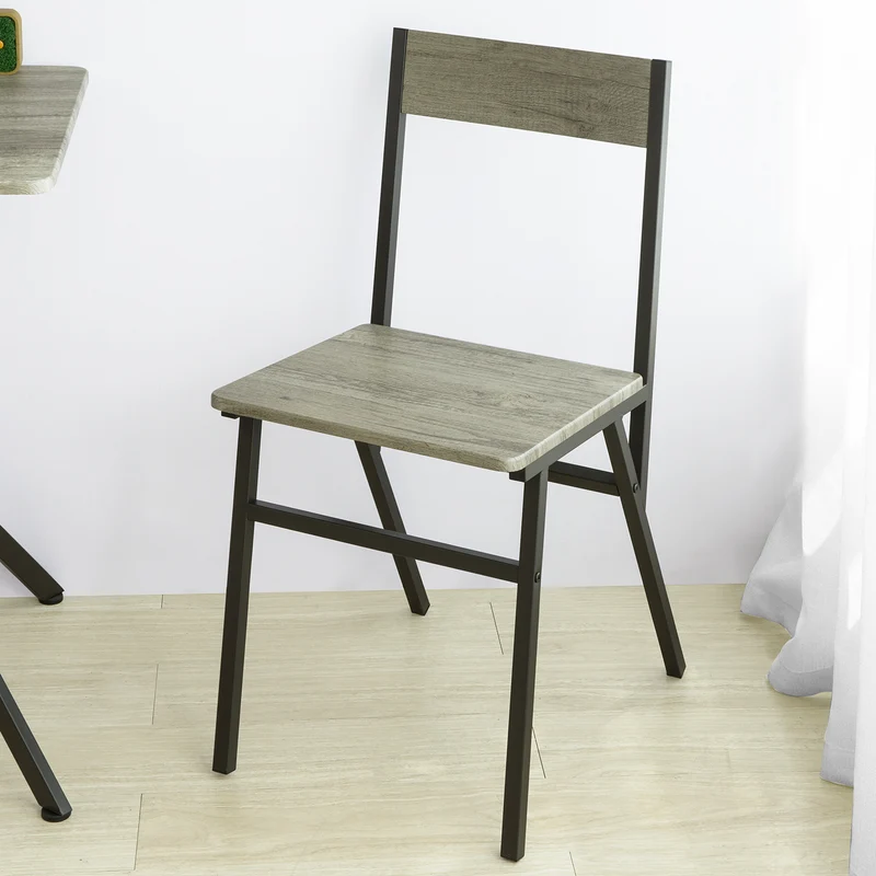 SoBuy OGT37-N Ensemble Table et 2 Chaise Lot Table de Salle à Manger avec 2 Chaises de Style Industriel pour Cuisine