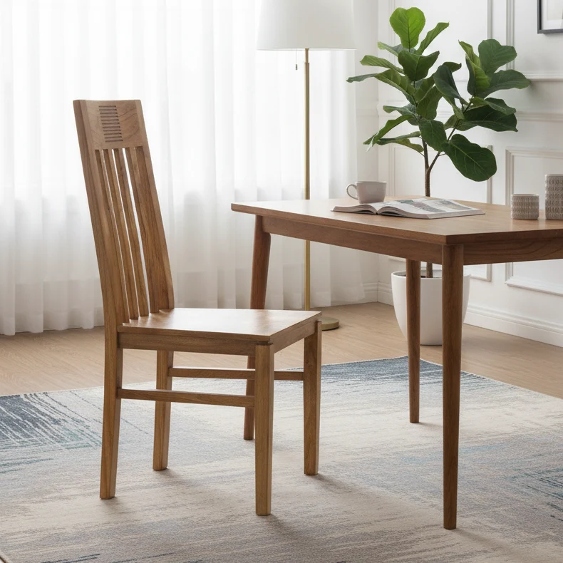 Chaise bois strié | Acacia Verone