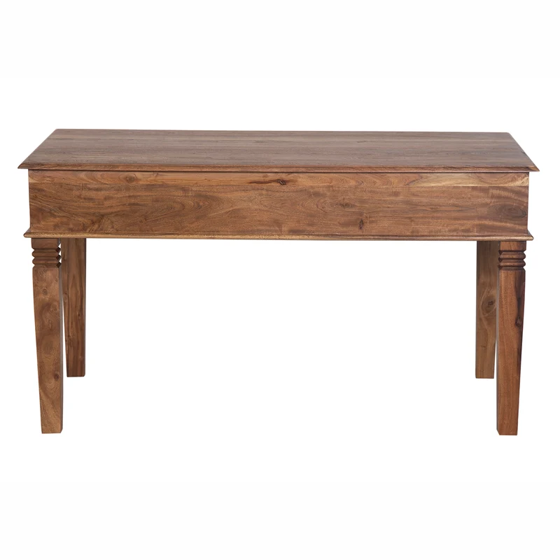 Bureau 2 tiroirs en bois massif acacia - Tyria