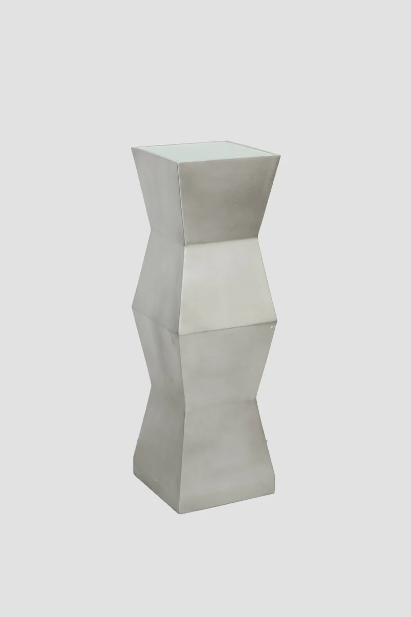Vintage Postmodern Geometric Pedestal Ceramic Floor Lamp