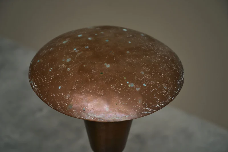 Vintage Mid-Century Unique Floor Lamp in Patinated Copper 1960s