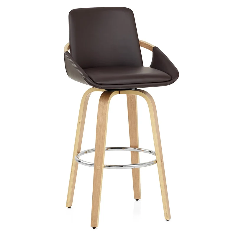 Tabouret de Bar Faux Cuir - Ohio Marron