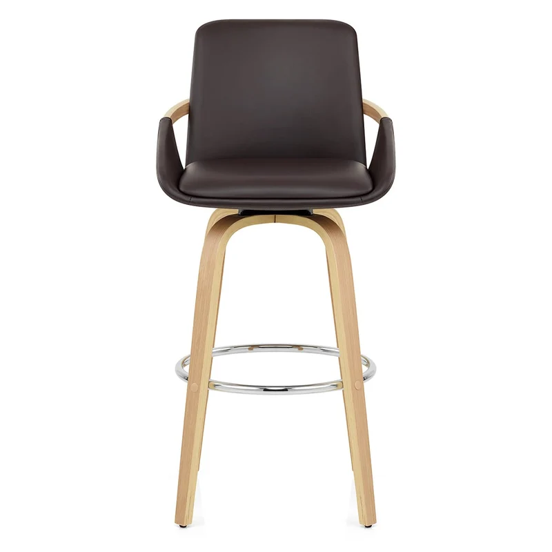Tabouret de Bar Faux Cuir - Ohio Marron