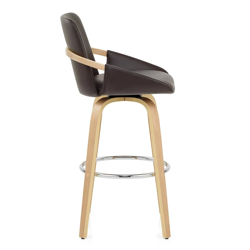 Tabouret de Bar Faux Cuir - Ohio Marron