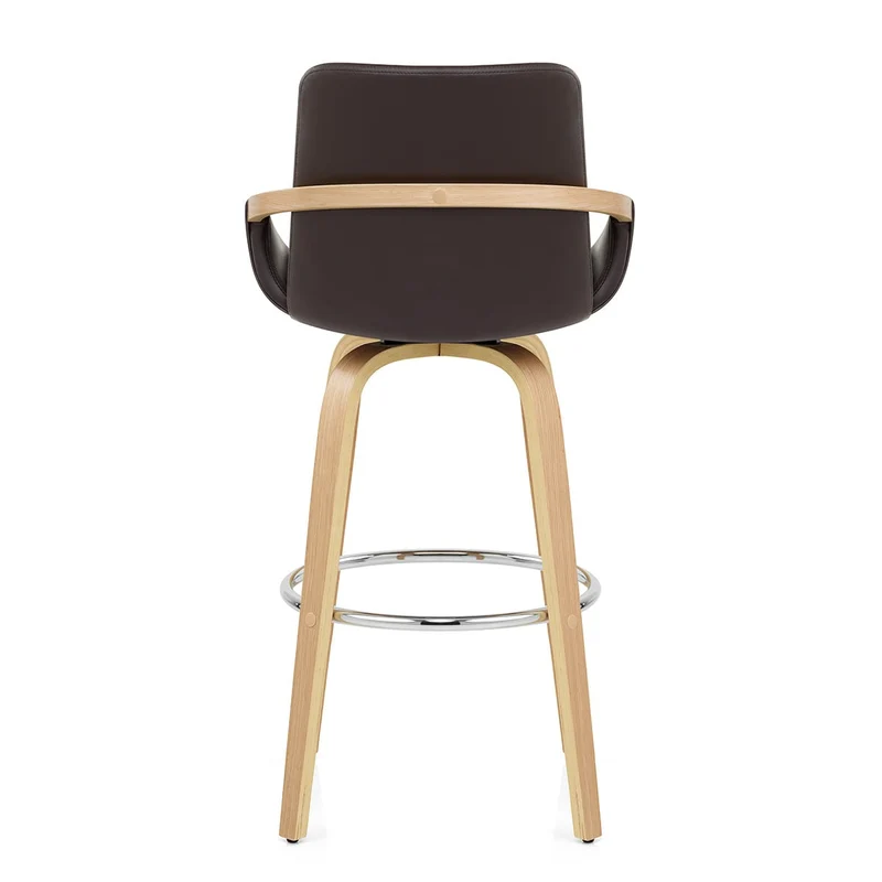 Tabouret de Bar Faux Cuir - Ohio Marron