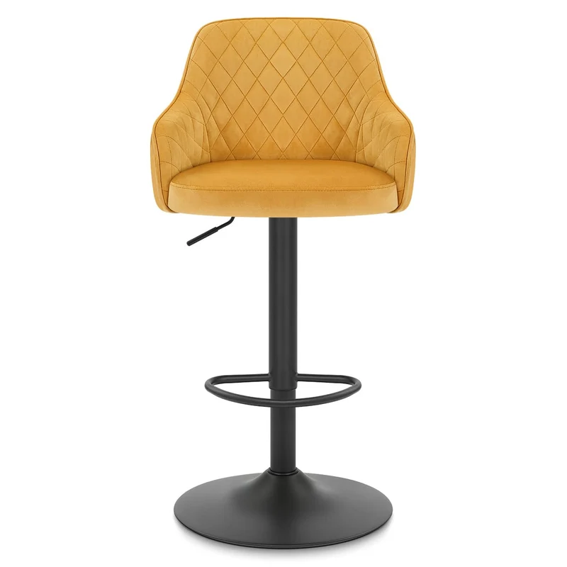Tabouret Velours - Perth Jaune