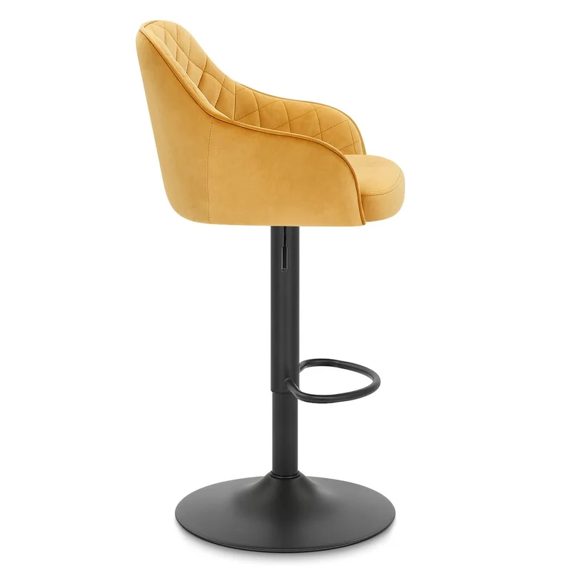 Tabouret Velours - Perth Jaune