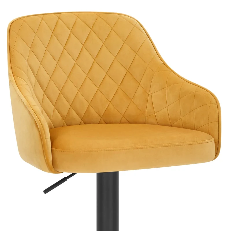Tabouret Velours - Perth Jaune