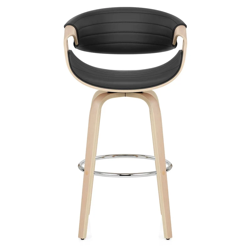 Tabouret de Bar Faux Cuir - Jefferson Noir