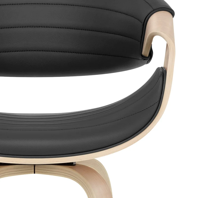 Tabouret de Bar Faux Cuir - Jefferson Noir