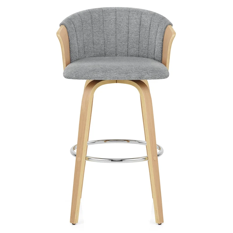 Tabouret de bar Tissu - Coral Gris Foncé