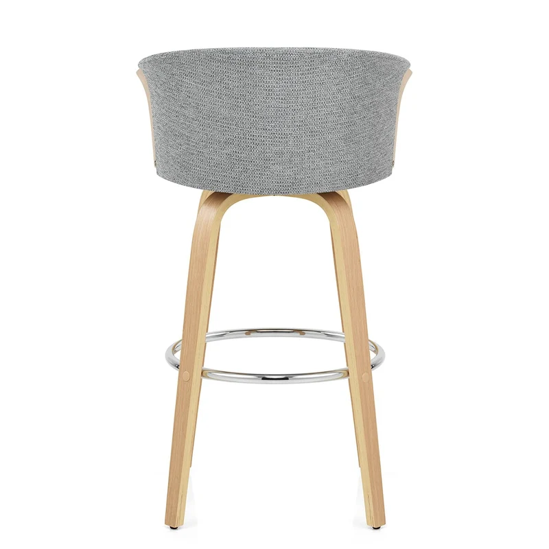 Tabouret de bar Tissu - Coral Gris Foncé