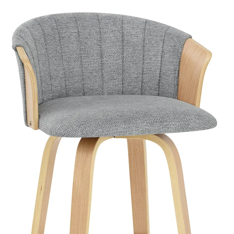 Tabouret de bar Tissu - Coral Gris Foncé