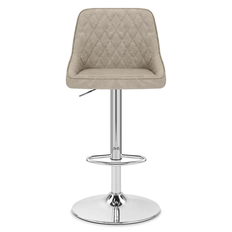 Tabouret Faux Cuir - Darwin Crème