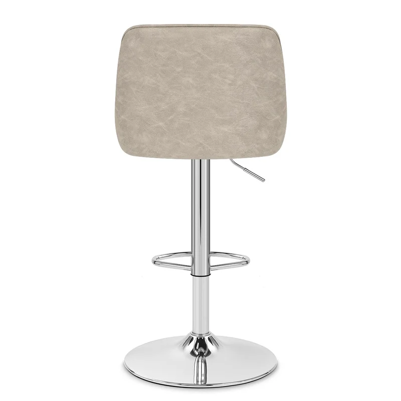 Tabouret Faux Cuir - Darwin Crème