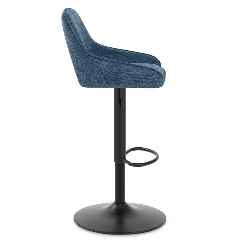 Tabouret de Bar Tissu - Paris Bleu