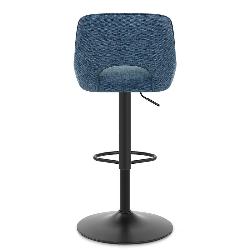 Tabouret de Bar Tissu - Paris Bleu