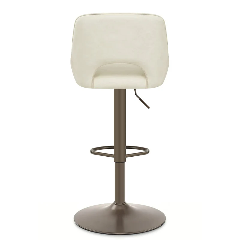 Tabouret de Bar Faux Cuir - Paris Crème
