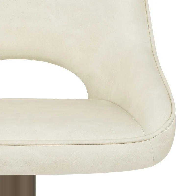 Tabouret de Bar Faux Cuir - Paris Crème