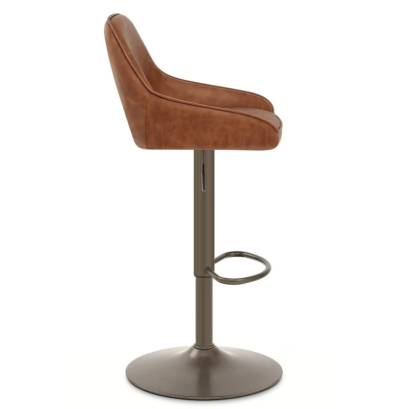 Tabouret de Bar Faux Cuir - Paris Marron