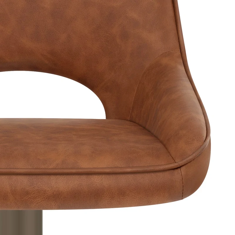 Tabouret de Bar Faux Cuir - Paris Marron