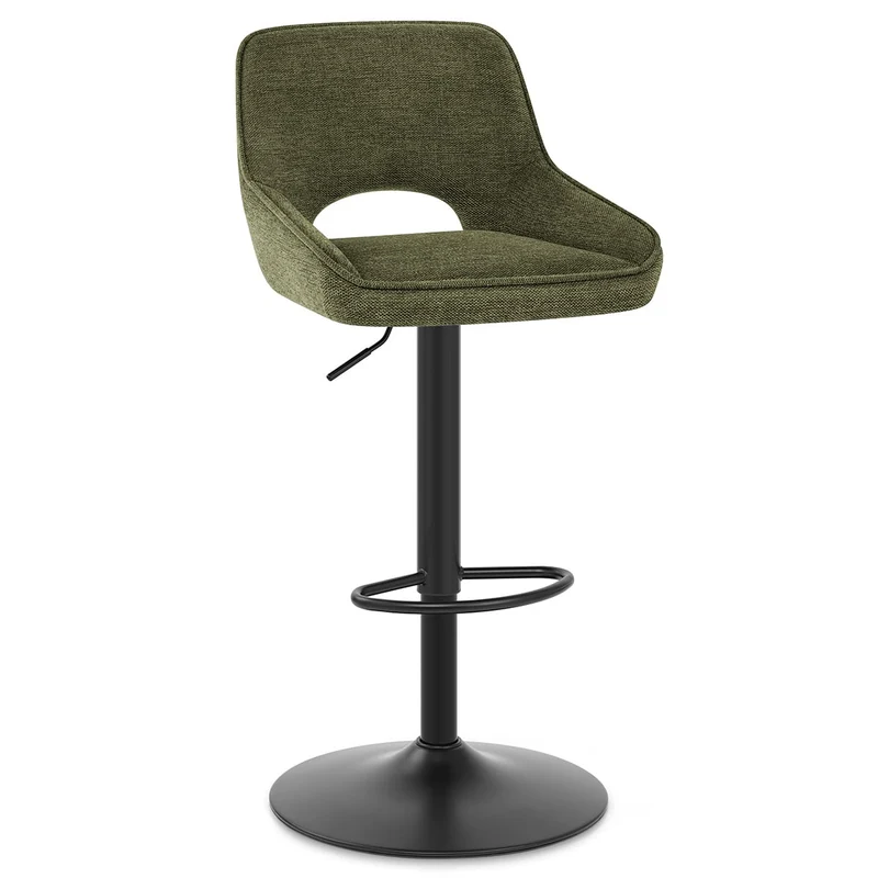 Tabouret de Bar Tissu - Paris Vert