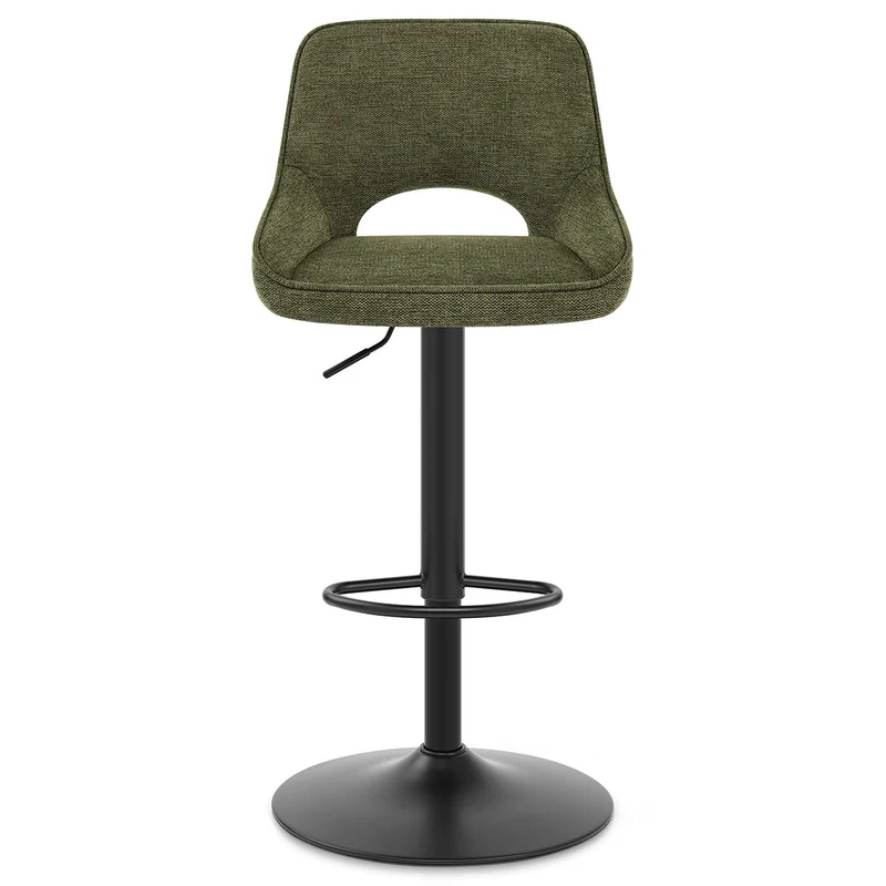 Tabouret de Bar Tissu - Paris Vert