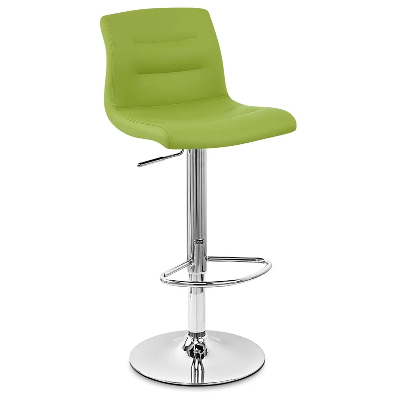 Chaise de Bar Faux Cuir Chrome - Paradis Vert
