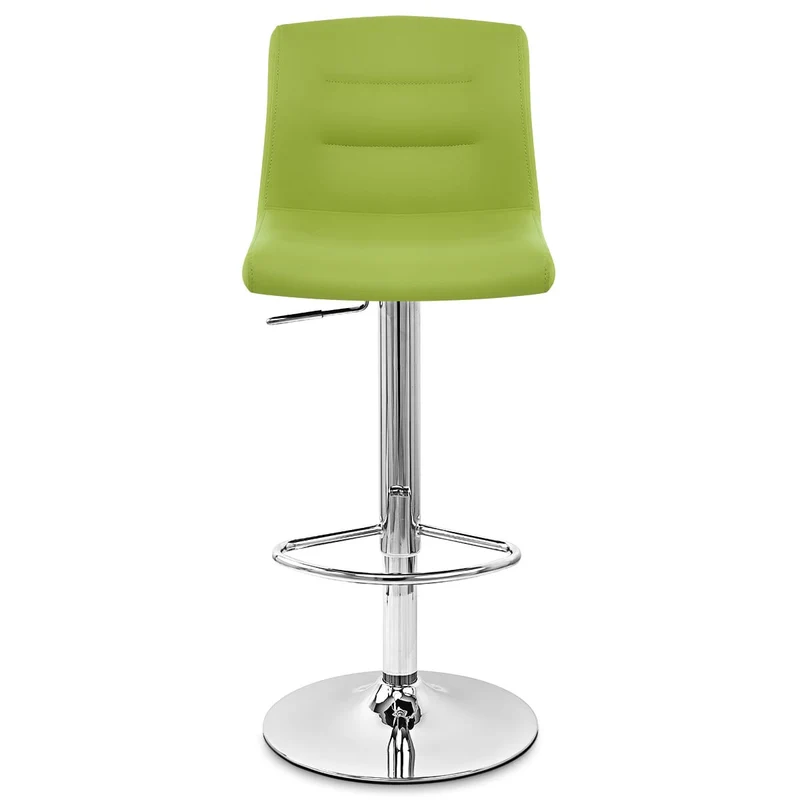 Chaise de Bar Faux Cuir Chrome - Paradis Vert
