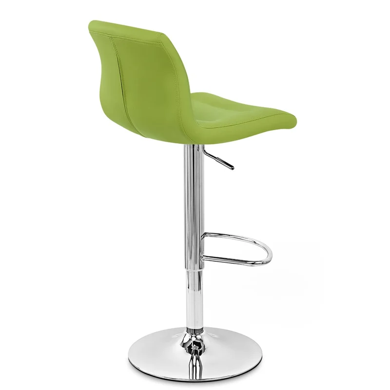 Chaise de Bar Faux Cuir Chrome - Paradis Vert