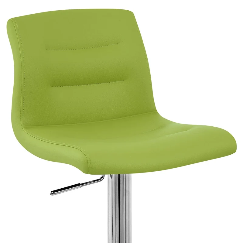 Chaise de Bar Faux Cuir Chrome - Paradis Vert