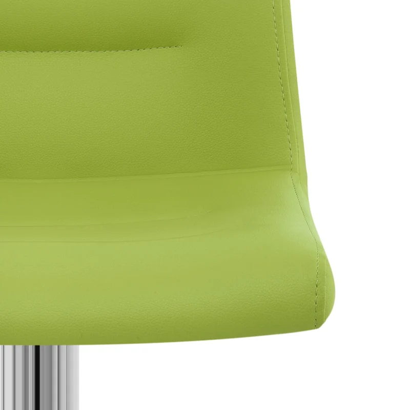 Chaise de Bar Faux Cuir Chrome - Paradis Vert
