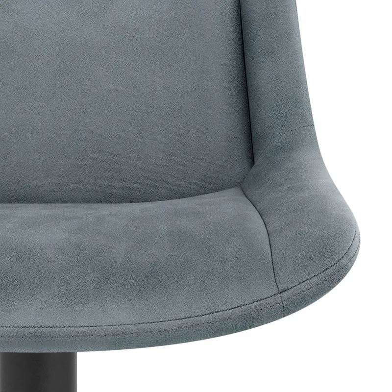 Tabouret de Bar Faux Cuir - Pablo Bleu