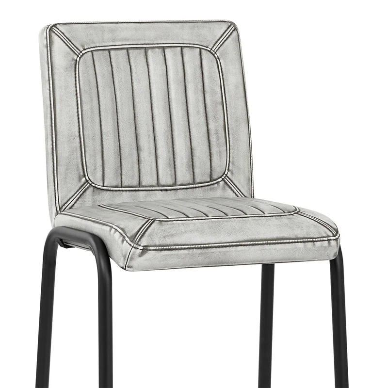 Tabouret de Bar Faux Cuir - Osprey Blanc