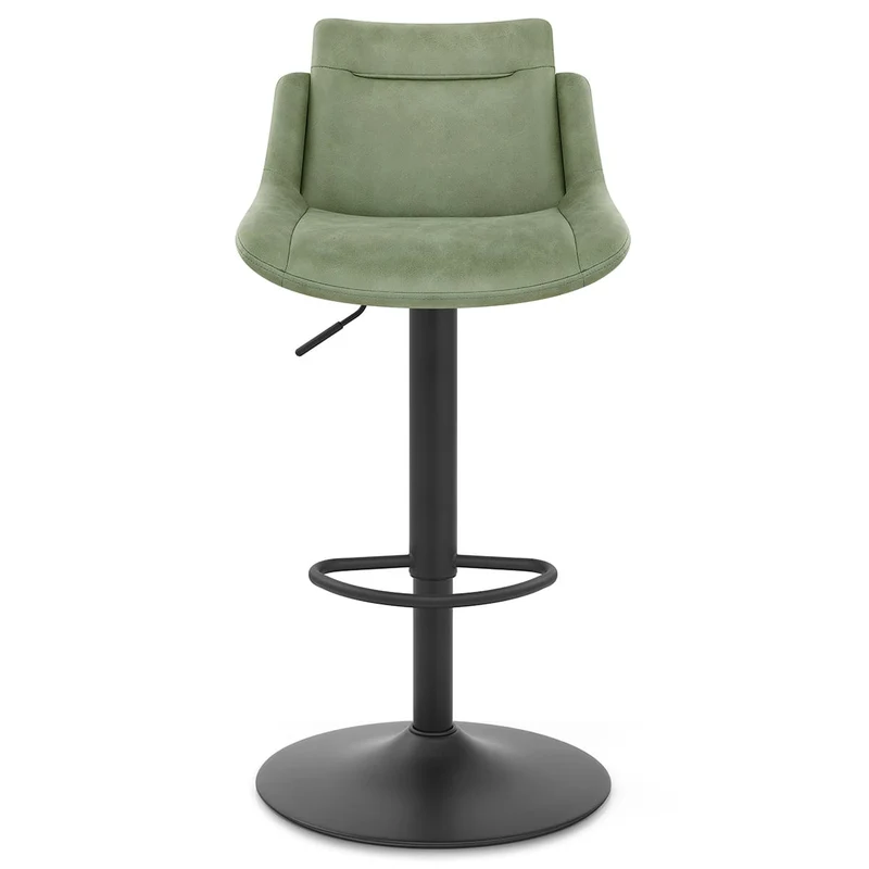 Tabouret de Bar Faux Cuir - Pablo Vert