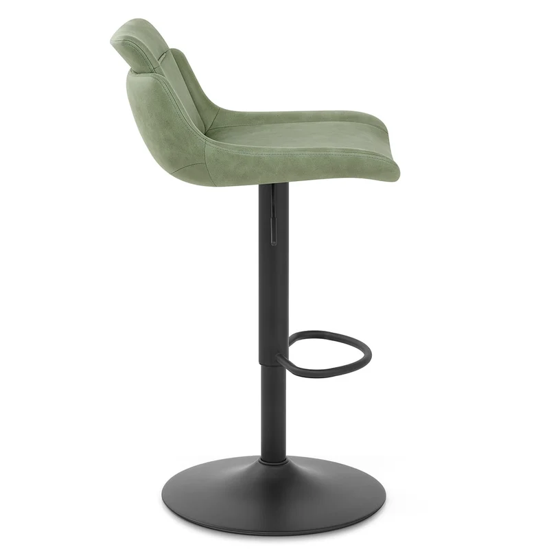Tabouret de Bar Faux Cuir - Pablo Vert