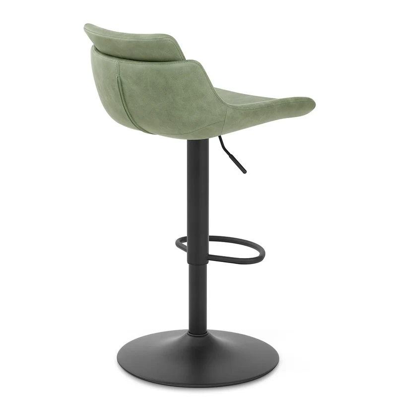 Tabouret de Bar Faux Cuir - Pablo Vert