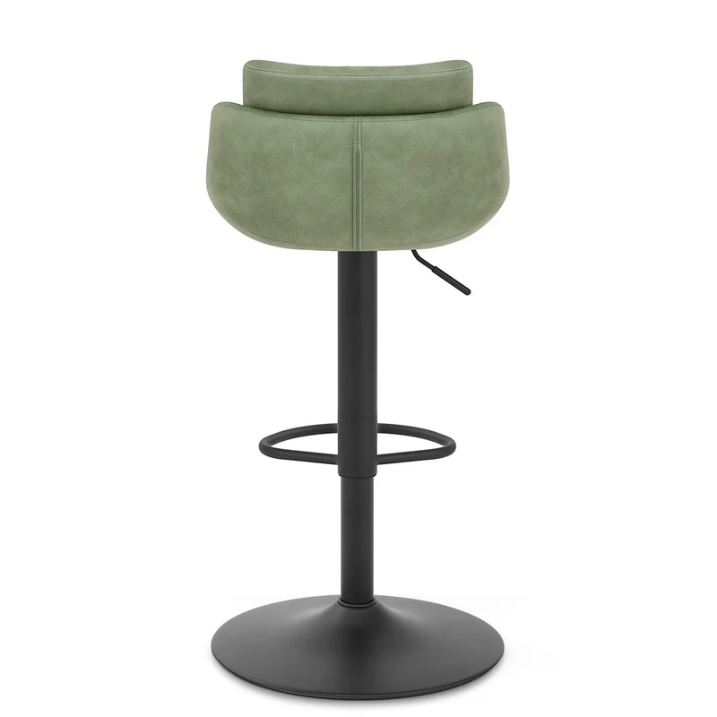 Tabouret de Bar Faux Cuir - Pablo Vert
