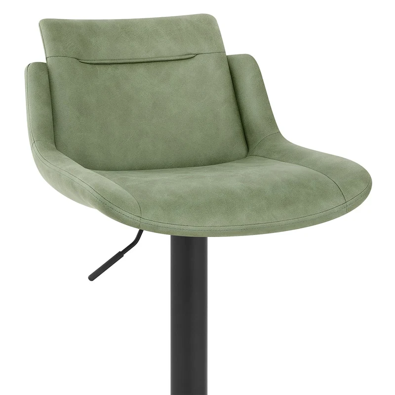 Tabouret de Bar Faux Cuir - Pablo Vert