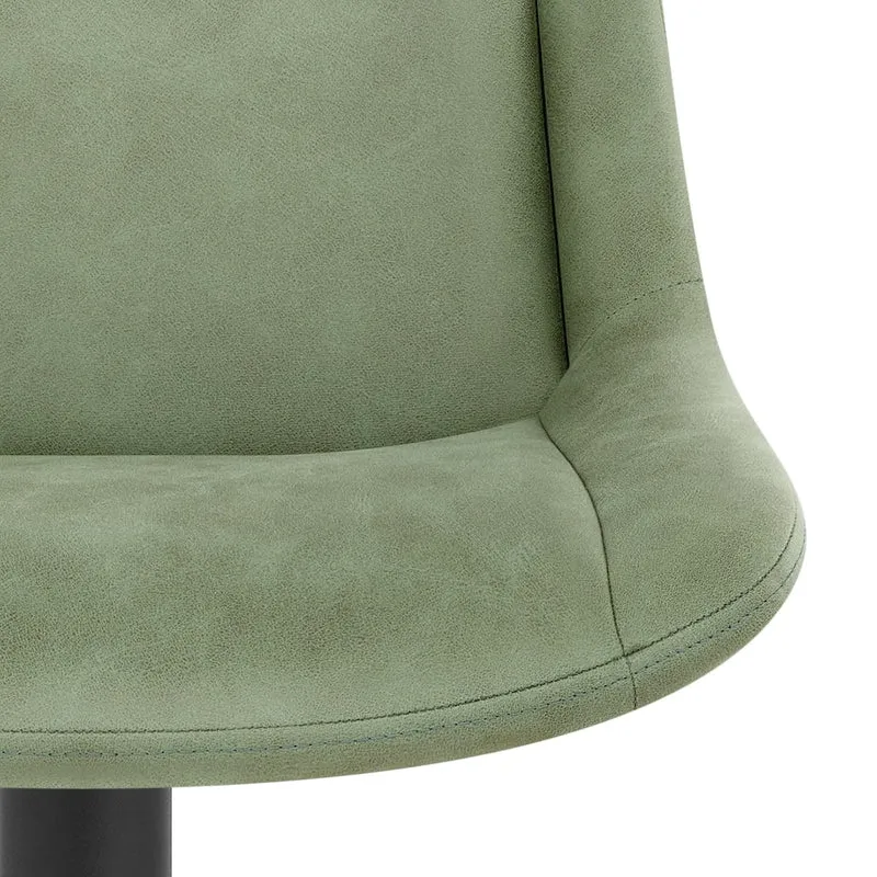 Tabouret de Bar Faux Cuir - Pablo Vert