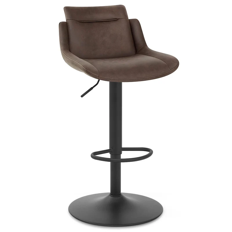 Tabouret de Bar Faux Cuir - Pablo Marron