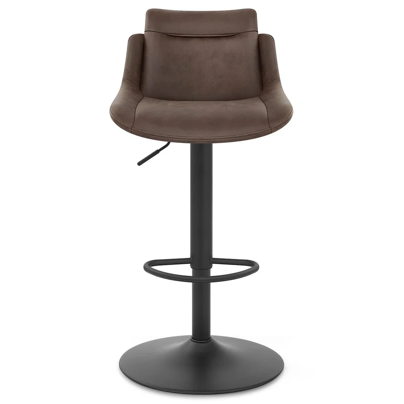 Tabouret de Bar Faux Cuir - Pablo Marron
