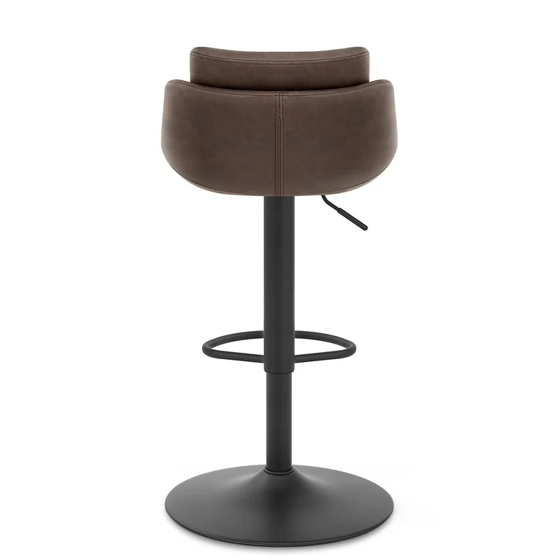 Tabouret de Bar Faux Cuir - Pablo Marron