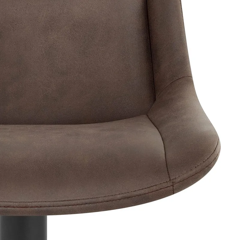 Tabouret de Bar Faux Cuir - Pablo Marron