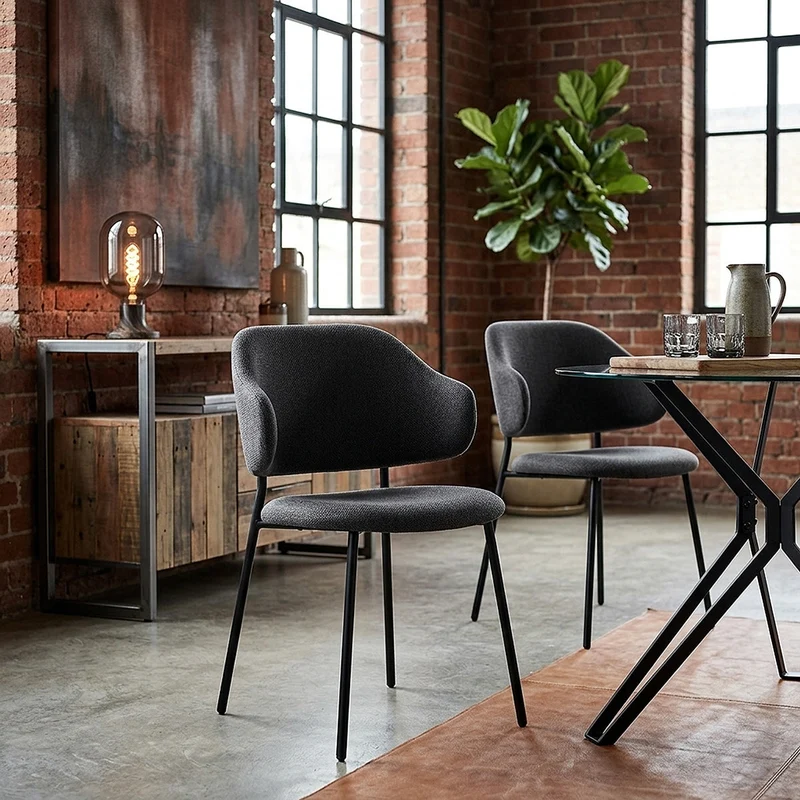 Chaise Tissu - Brodie Gris