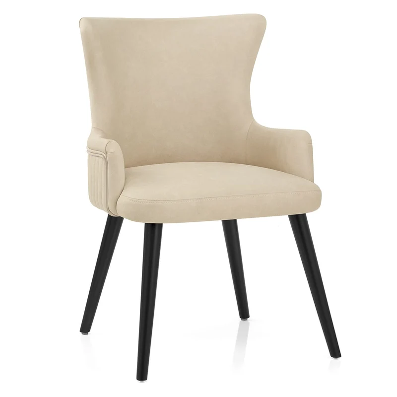 Chaise Faux Cuir - Diablo Crème