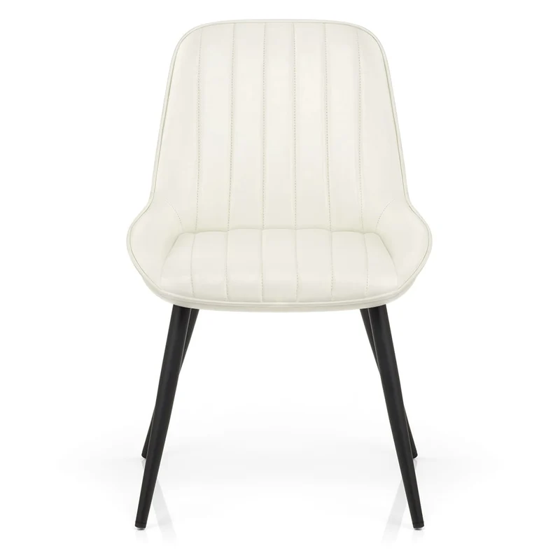 Chaise Faux Cuir - Mustang Crème