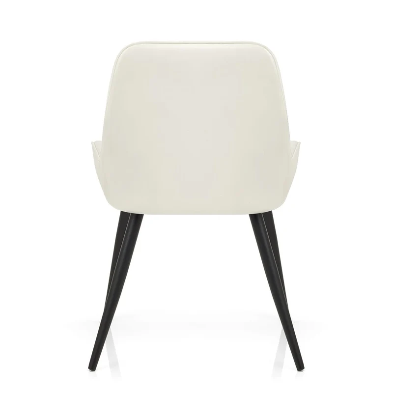 Chaise Faux Cuir - Mustang Crème