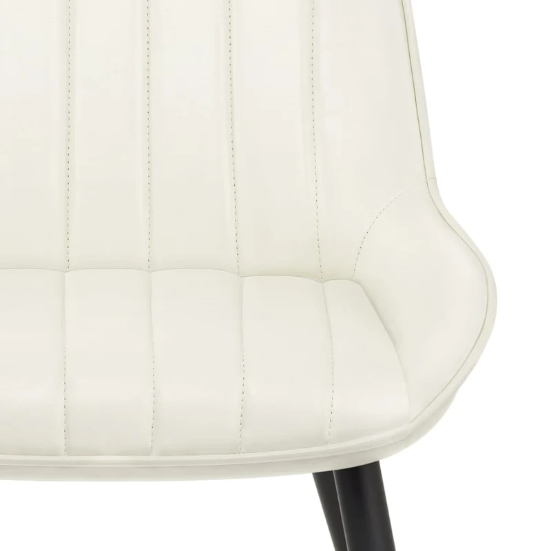 Chaise Faux Cuir - Mustang Crème